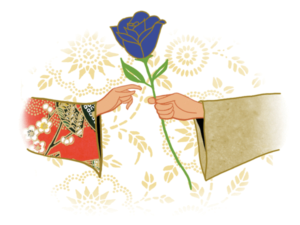 La rose bleue - illustration 1